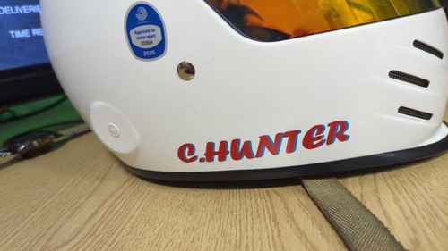 Helmet racing name
