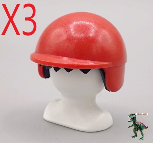 Playmobil red - x3,