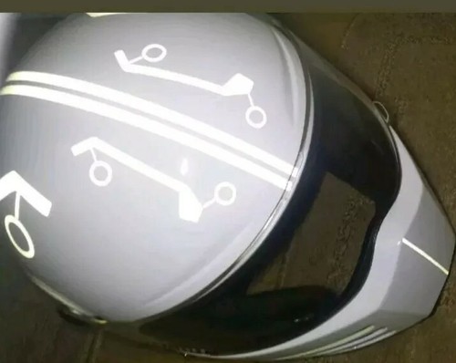 Tron style helmet reflective - helmet,