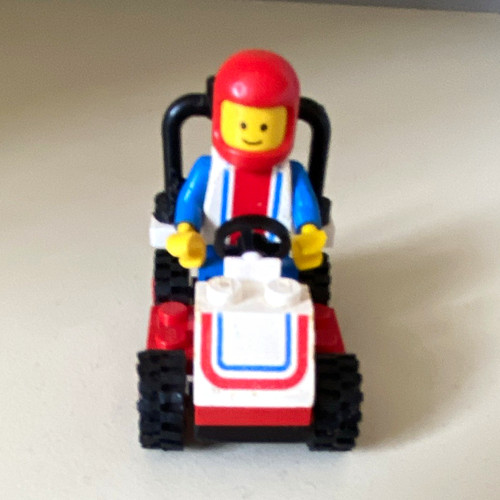 Lego vintage kart with race - go-kart,