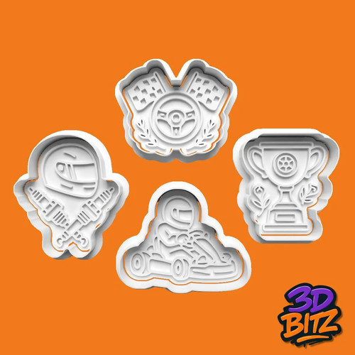 Racing cookie cutters - cookie, go